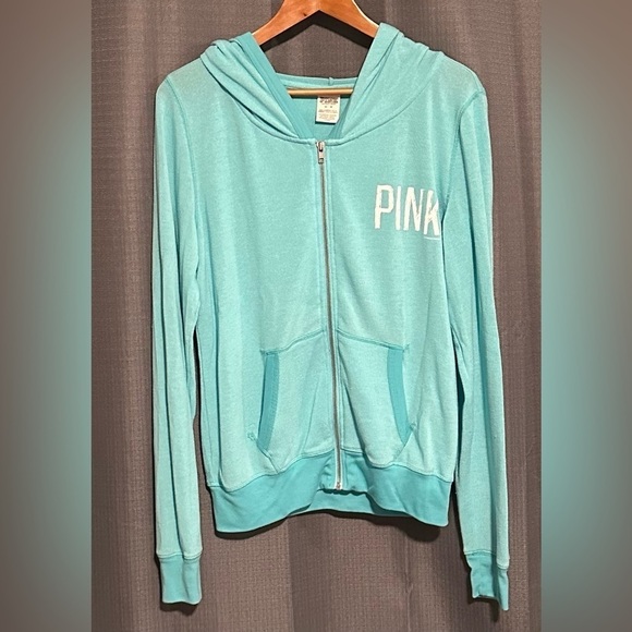 Pink Victoria’s Secret Light Blue Track Suit - Picture 3 of 9